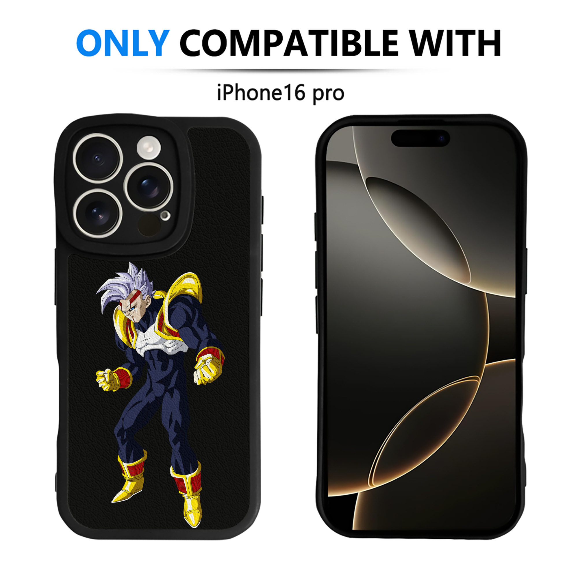 （画像用） ドラゴンボール DRAGON BALL 【iPhone 16シリーズ対応】シリコンスマホケース（レザー調） 材質：シリコン